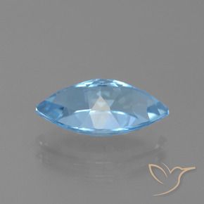 Topazio Celeste naturale da 4.18 ct, Taglio marquise, VVS