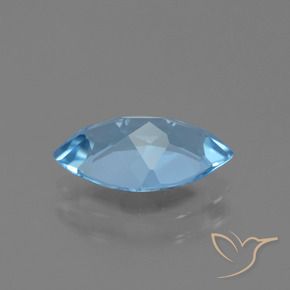Topazio Celeste naturale da 3.57 ct, Taglio marquise, VS