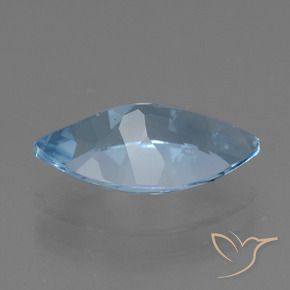 Topazio Celeste naturale da 3.87 ct, Taglio marquise, VVS-VS