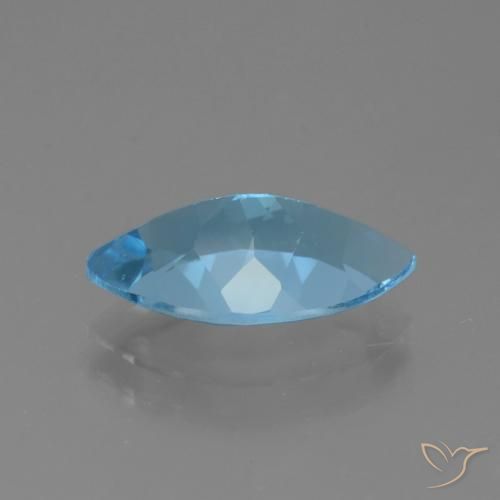 Topazio Blu svizzero naturale da 4.12 ct, Taglio marquise, VVS-VS