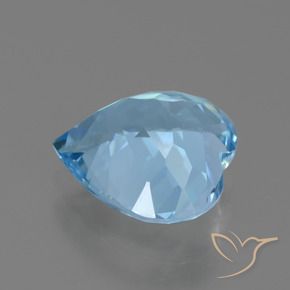 Topazio Celeste naturale da 2.73 ct, Cuore, VVS