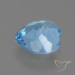Topazio Celeste naturale da 2.76 ct, Cuore, VVS