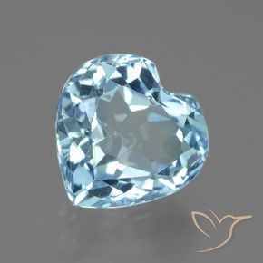 Topazio Blu svizzero naturale da 3.23 ct, Cuore, VVS
