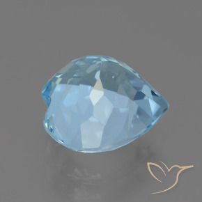 Topazio Blu svizzero naturale da 3.23 ct, Cuore, VVS
