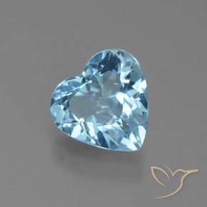 Topazio Blu svizzero naturale da 2.56 ct, Cuore, VS