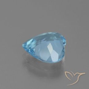 Topazio Blu svizzero naturale da 2.56 ct, Cuore, VS