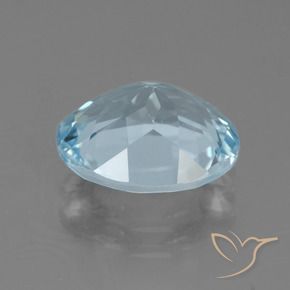 Topazio Celeste naturale da 3.29 ct, Taglio ovale, VVS