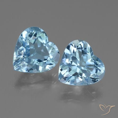 5.57ctw Naturale Blu svizzero Topazio, Cuore, VVS-VS, Photo A
