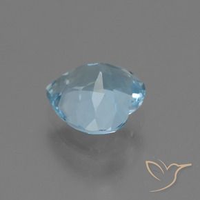 Topazio Celeste naturale da 2.83 ct, Cuore, VVS
