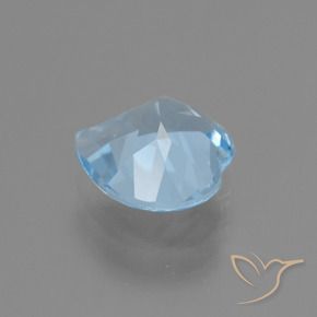Topazio Celeste naturale da 2.90 ct, Cuore, VVS