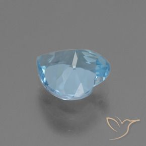 Topazio Celeste naturale da 2.91 ct, Cuore, VVS