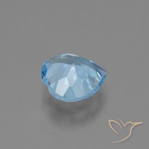 Topazio Celeste naturale da 2.84 ct, Cuore, VS