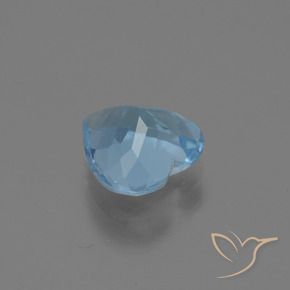 Topazio Celeste naturale da 2.63 ct, Cuore, VS