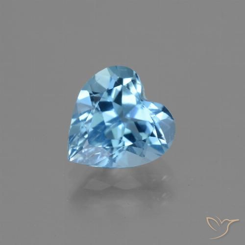 Topazio Blu svizzero naturale da 2.67 ct, Cuore, VS