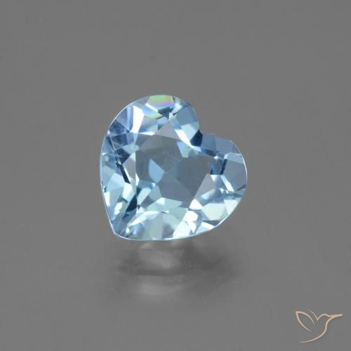 2.53ct Naturale Blu svizzero Topazio, Cuore, VVS