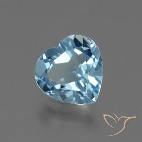Topazio Blu svizzero naturale da 2.76 ct, Cuore, VVS