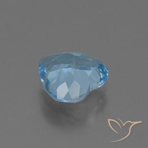 Topazio Celeste naturale da 2.44 ct, Cuore, VVS