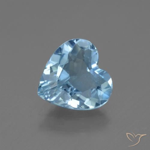 2.31ct Naturale Celeste Topazio, Cuore, VVS
