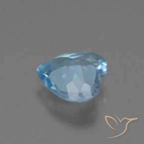 Topazio Celeste naturale da 2.31 ct, Cuore, VVS