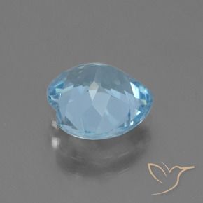 Topazio Blu svizzero naturale da 3.11 ct, Cuore, VVS
