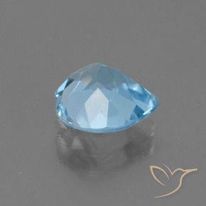 Topazio Celeste naturale da 2.71 ct, Cuore, VVS