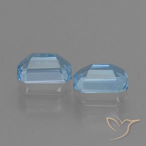 Gemme di Topazio Celeste naturale da 2.21 ct, Ottagonale / Taglio smeraldo, VS