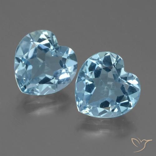 5.51ctw Naturale Celeste Topazio, Cuore, VVS, Photo A