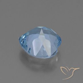 Topazio Celeste naturale da 2.92 ct, Cuore, VVS