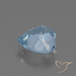 Topazio Celeste naturale da 2.66 ct, Cuore, VVS