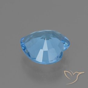 Topazio Blu svizzero naturale da 2.63 ct, Cuore, VVS