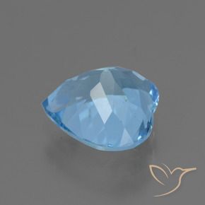 Topazio Blu svizzero naturale da 2.83 ct, Cuore, VS