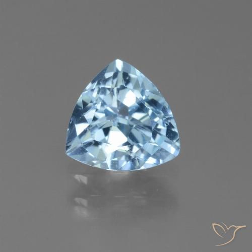 1.42ct Naturale Celeste Topazio, Taglio trillion, VS