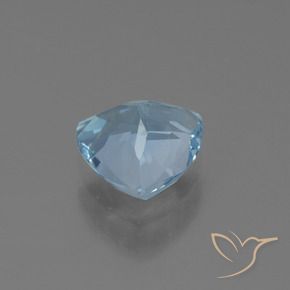 Topazio Celeste naturale da 1.32 ct, Taglio trillion, VS