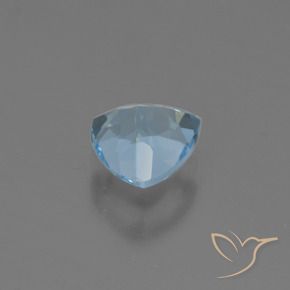 Topazio Celeste naturale da 1.35 ct, Taglio trillion, VVS-VS
