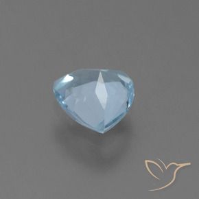 Topazio Celeste naturale da 1.17 ct, Taglio trillion, VS