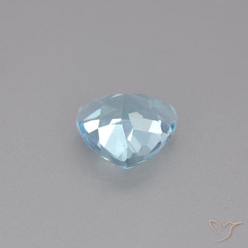 Topazio Celeste naturale da 1.45 ct, Taglio trillion, VS