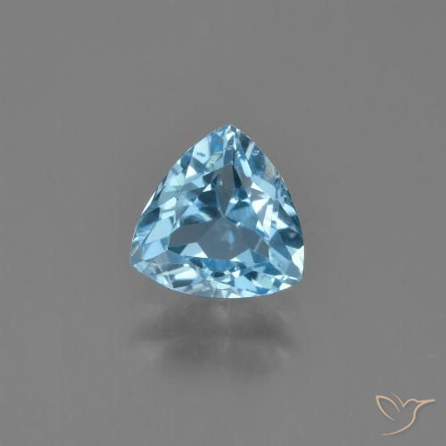 1.30ct Naturale Celeste Topazio, Taglio trillion, VS