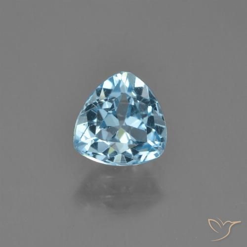 Topazio Blu svizzero naturale da 1.46 ct, Taglio trillion, VS