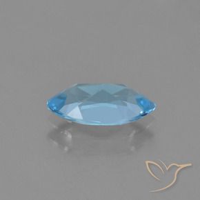 Topazio Blu svizzero naturale da 1.27 ct, Taglio marquise, VVS-VS