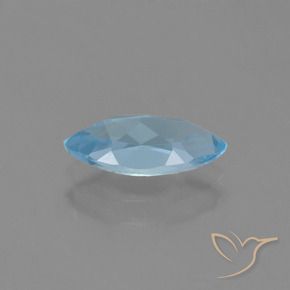 Topazio Celeste naturale da 1.34 ct, Taglio marquise, VVS-VS