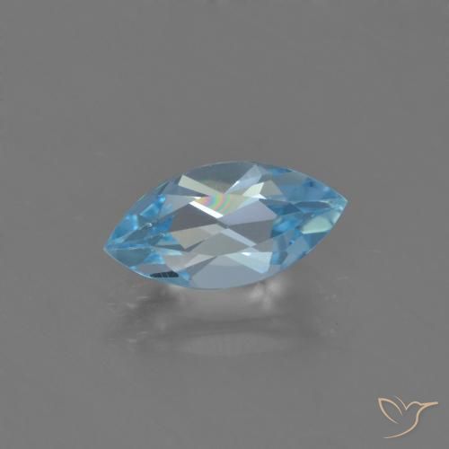 1.31ct Naturale Blu svizzero Topazio, Taglio marquise, VVS-VS