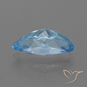 Topazio Blu svizzero naturale da 3.40 ct, Taglio marquise, VVS