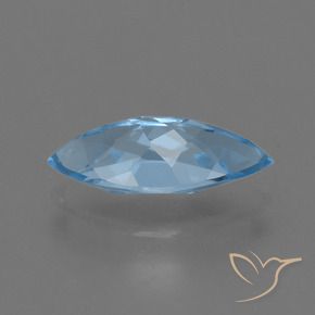 Topazio Blu svizzero naturale da 3.29 ct, Taglio marquise, VVS