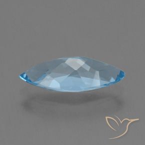 Topazio Celeste naturale da 3.16 ct, Taglio marquise, VVS