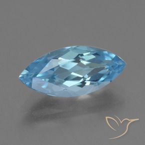 Topazio Celeste naturale da 3.78 ct, Taglio marquise, VVS