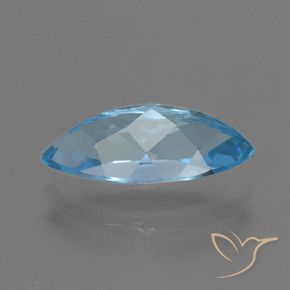 Topazio Blu svizzero naturale da 4.02 ct, Taglio marquise, VVS