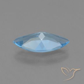 Topazio Blu svizzero naturale da 3.29 ct, Taglio marquise, VVS-VS