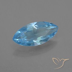 Topazio Blu svizzero naturale da 3.31 ct, Taglio marquise, VS