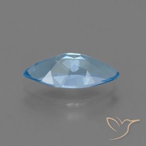 Topazio Blu svizzero naturale da 3.70 ct, Taglio marquise, VVS-VS