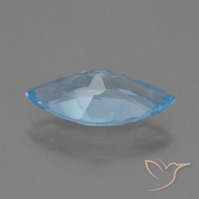 Topazio Celeste naturale da 3.46 ct, Taglio marquise, VVS